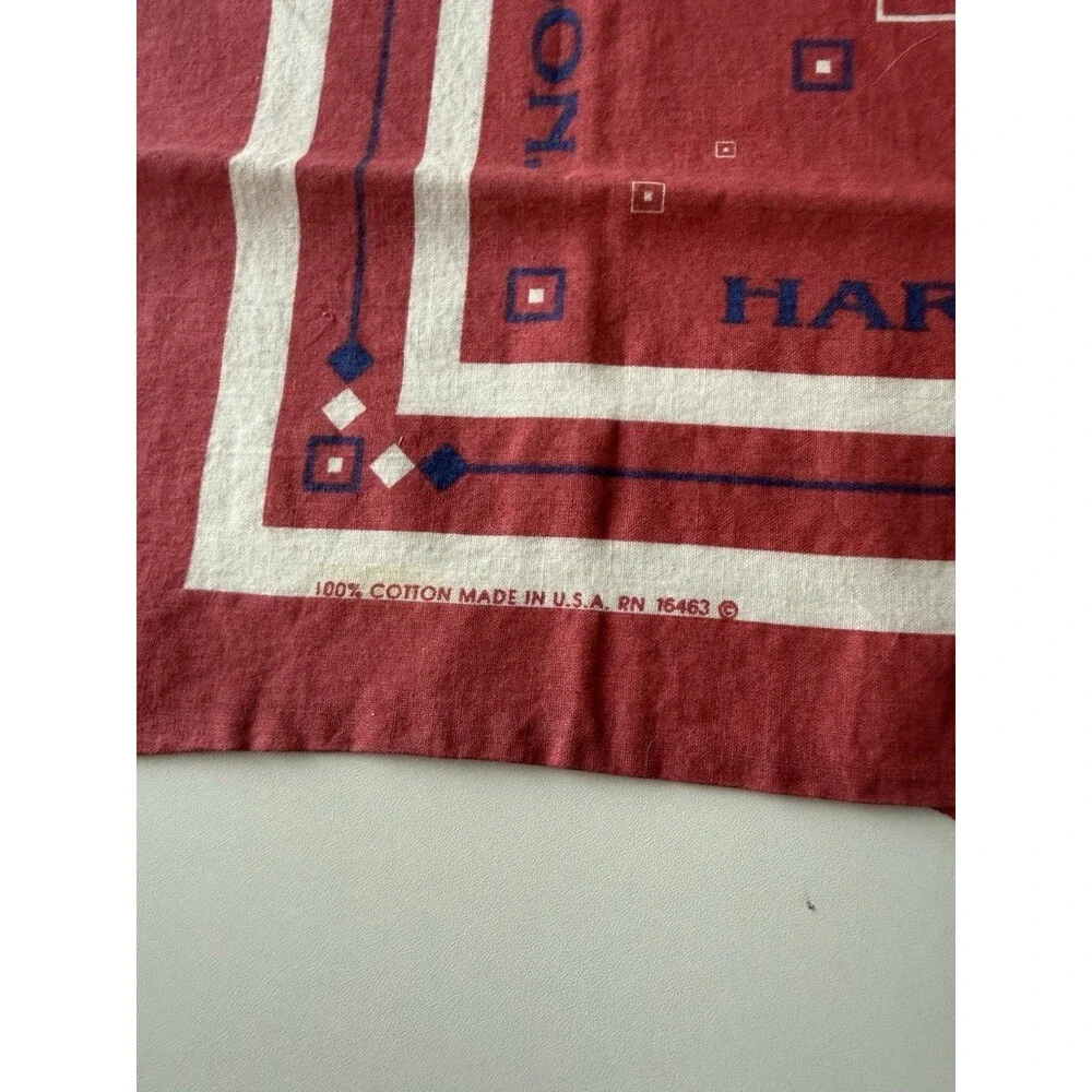 Vtg Harley Davidson Bandana Eagle Headband Handkerchief USA Flag Banner Lot
